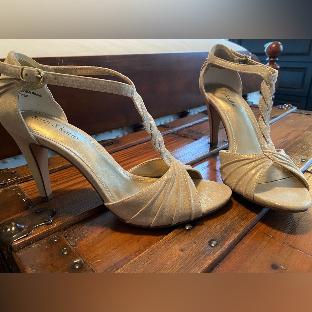 Kelly & Katie Gold Heels